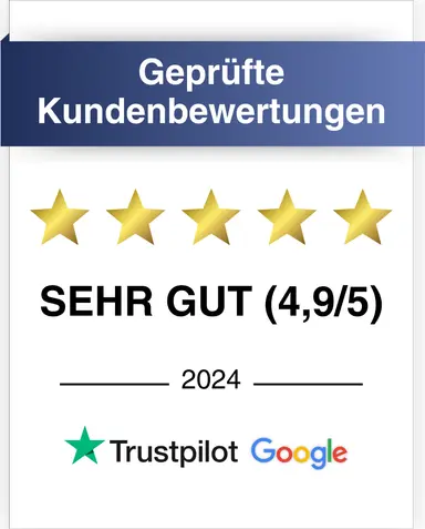 Geprüfte Kundenbewertungen · SEHR GUT (4,9/5)