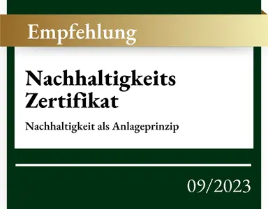 Nachhaltigkeits-Zertifikat